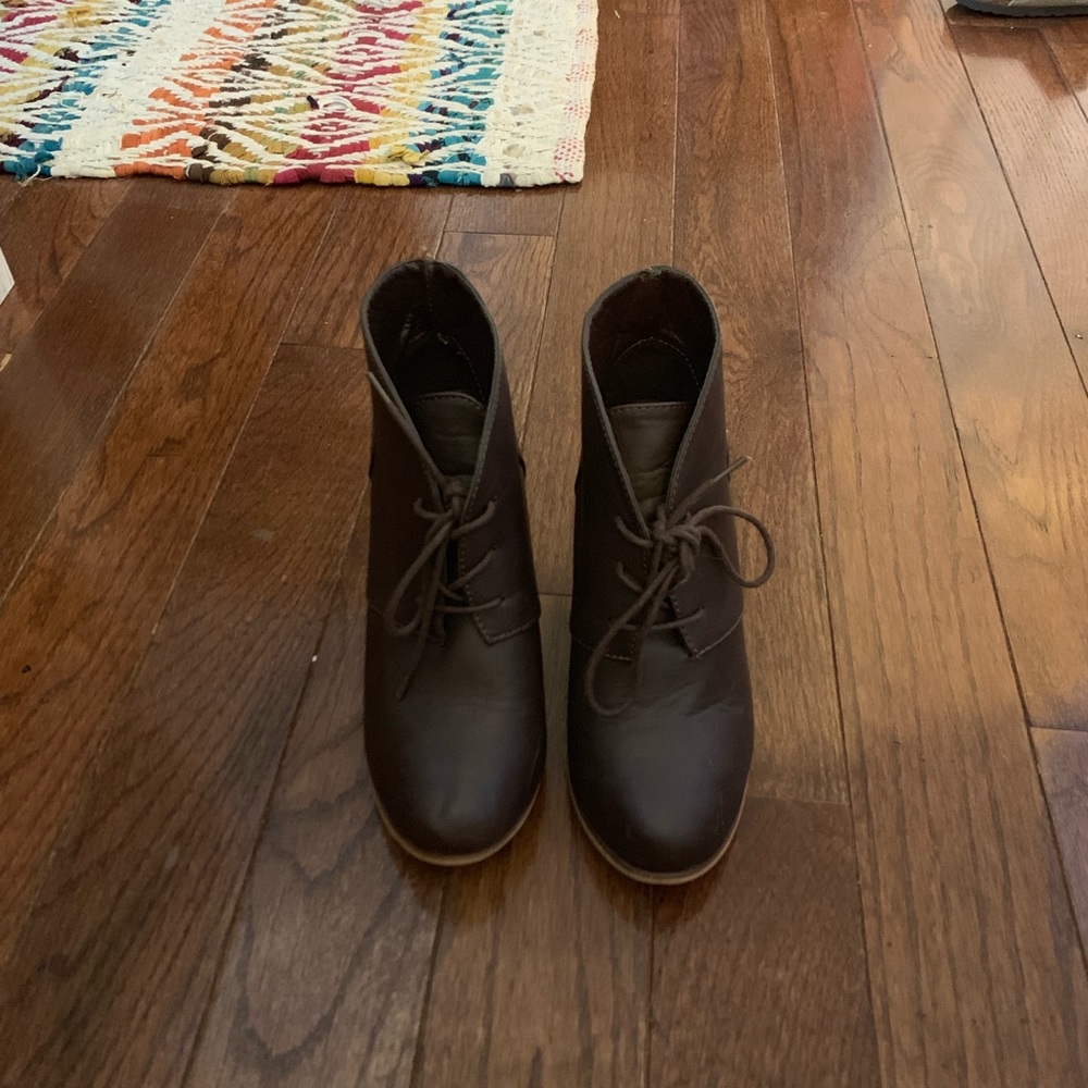 Brown booties